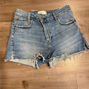 Abercrombie & Fitch Light Blue Jean Shorts